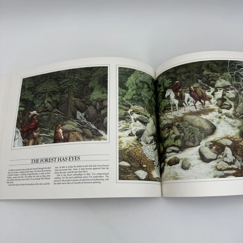 Bev Doolittle Visions Signed Art Book 1989 Softcover Western Artist Second Print